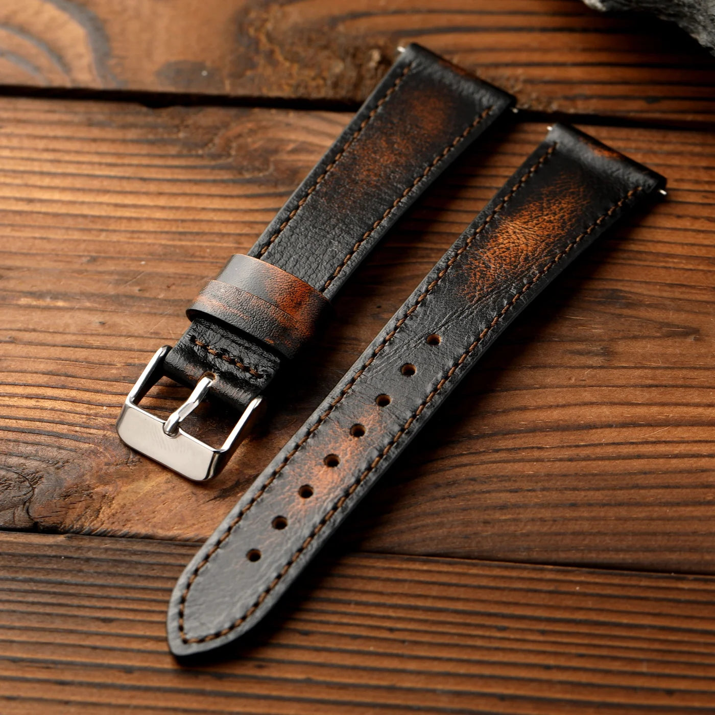 Bracciale fatto a mano in pelle bovina di prima qualità, 18 19 20 22MM, cinturino morbido in pelle spazzolata, cinturino per orologio a sgancio rapido S/M in stile retrò