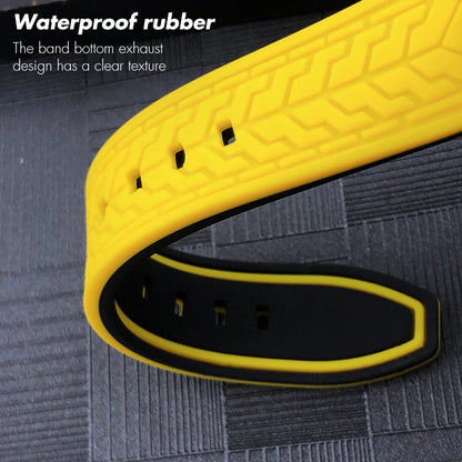 Bracelet de montre en silicone coloré pour IWC Omega Longines Tudor Breitling, bracelet de montre en caoutchouc souple, haute qualité, 19mm, 20mm, 21mm, 22mm