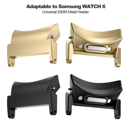Connecteur sans espace pour Samsung Galaxy Watch, adaptateur en acier inoxydable, 1 paire, 20mm, 22mm, 7, 6, 5, 4, 40mm, 44mm, 5Pro, 6/4, Classic, 43mm, 47mm