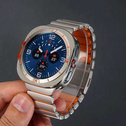 Titanium Magnetic Bracelet + Metal Protective Case for Samsung Galaxy Watch Ultra 47mm