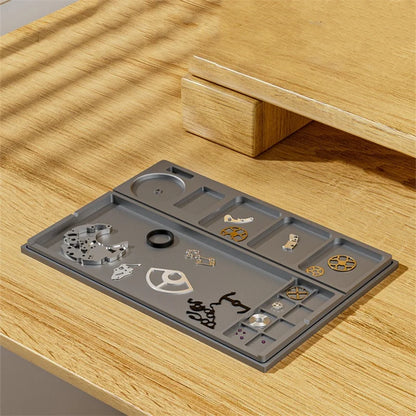 High-end watch parts storage box, with anti-dust transparent acrylic lid, watchmaker repair tray