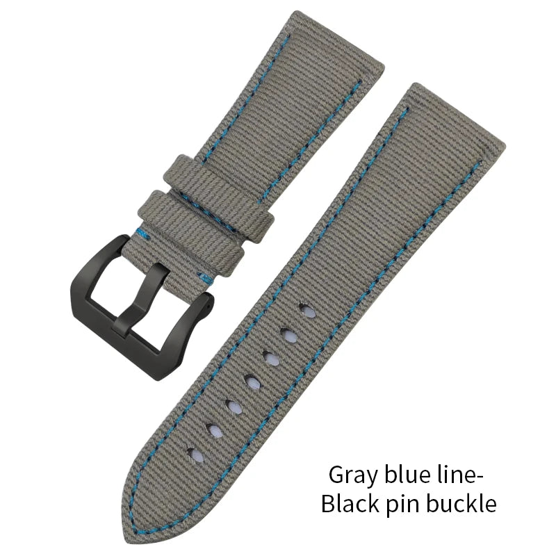 Bracelet de montre en toile de nylon pour Panerai Shoor, bracelet de montre, noir, bleu, vert, PAM01118, 441, 111, 24mm, 26mm, nouveau