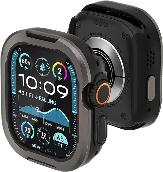 Étui en métal + TPU pour Apple Watch 49mm 45mm 44mm 40mm 41mm pour iWatch Series 10 9 8 7 6 5 4 SE Ultra 2 49mm