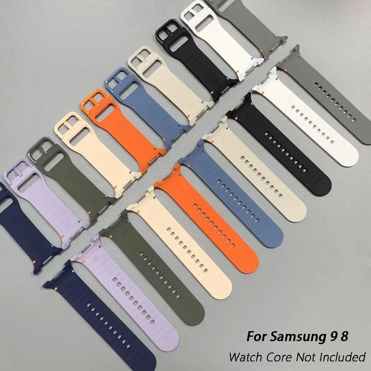 Bracelet en silicone d'origine pour Samsung Galaxy Watch 9 8 40 mm 44 mm, bracelet pour Samsung Galaxy Watch Classic 8 46 mm