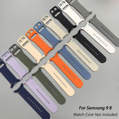Bracelet en silicone d'origine pour Samsung Galaxy Watch 9 8 40 mm 44 mm, bracelet pour Samsung Galaxy Watch Classic 8 46 mm