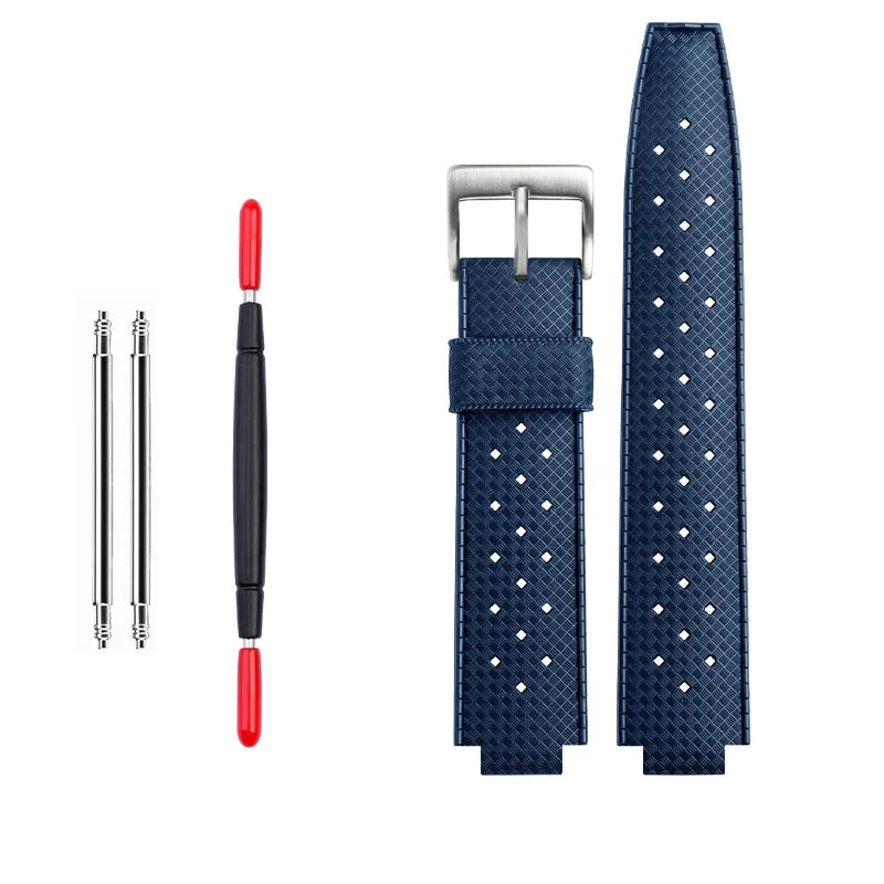 Soft Silicone Watch Strap for Men, Waterproof Rubber Watch Band, Watch Accessories, Tudor Pelagos, 25500 and 25600 Series, 22-12mm