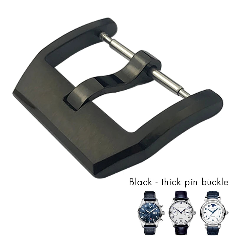 Fibbia deployante per orologio in acciaio inossidabile 316L, 18mm 20mm, adatta per IWC Big Pilot Spitfire, cinturino in pelle, chiusura deployante, strumenti gratuiti