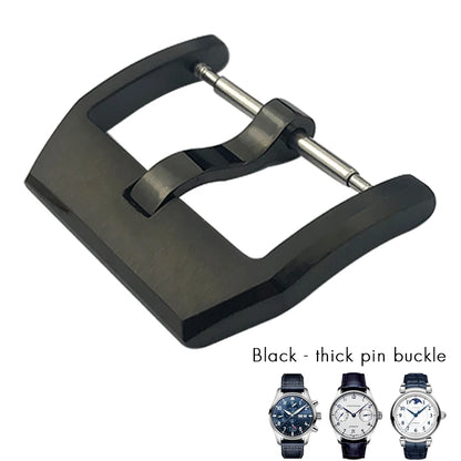 Fibbia deployante per orologio in acciaio inossidabile 316L, 18mm 20mm, adatta per IWC Big Pilot Spitfire, cinturino in pelle, chiusura deployante, strumenti gratuiti