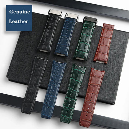 Per Ferragamo F-80 F80 Serie fuori Braccialetto dell'orologio in vera pelle Cinturino in pelle bovina Orologio specifico JONotch 26mm Blu Marrone Nero