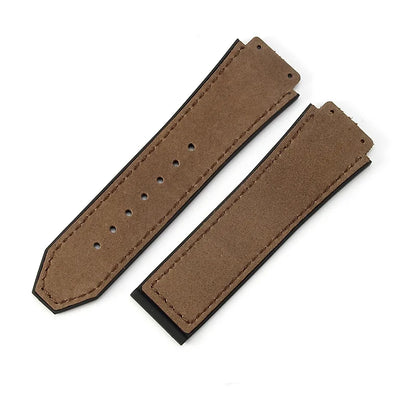 For Hublot BIGBANG Classic Fusion Leather Silicone Rubber Suede Watch Strap Dedicated Interface Lug System Band 26*19mm Bracelet