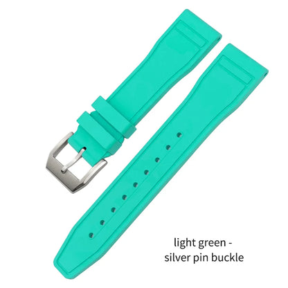 Cinturino per orologio in caucciù fluorurato naturale impermeabile di alta qualità per IWC Big Pilot's TOP GUN 20 mm 21 mm 22 mm FKM
