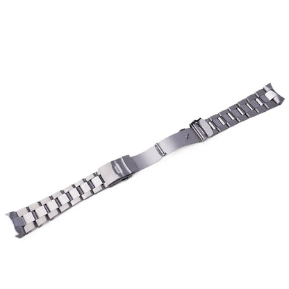Cinturino per orologio in acciaio inossidabile argento 22 mm con estremità curve per Seiko 5 SKX007/SKX009/SSK001/SSK003/SSK005/SRPD51/53/55/57/59 di Rolamy