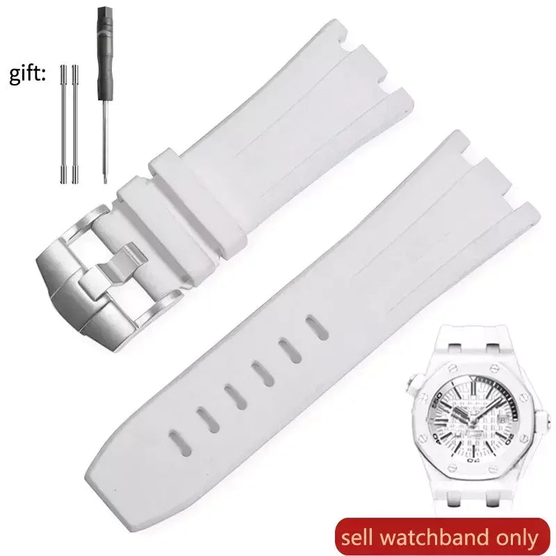 Pour AP Audemars et Piguet 15703 Royal Oak Offshore série étanche en caoutchouc Silicone bracelet de montre 28mm accessoires de montre hommes