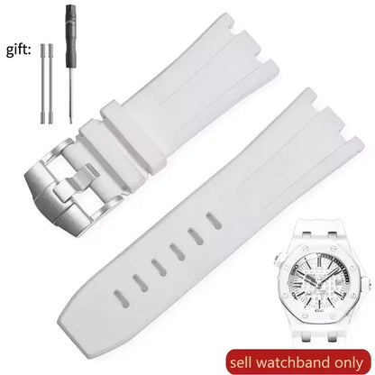 Pour AP Audemars et Piguet 15703 Royal Oak Offshore série étanche en caoutchouc Silicone bracelet de montre 28mm accessoires de montre hommes