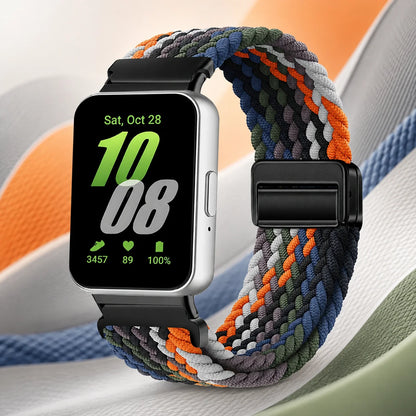 Cinturino intrecciato Solo Loop per Samsung Galaxy Fit 3, accessori, cinturino di ricambio sportivo regolabile in nylon per bracciale Galaxy Fit3