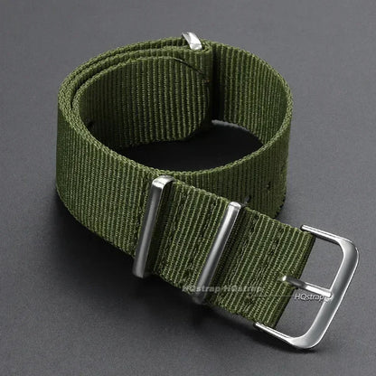 16mm 18mm 20mm 22mm bracelet de sport militaire en Nylon tissu en Nylon accessoires de ceinture bandes de boucle de ceinture bracelet de montre noir pour Omega pour Seiko