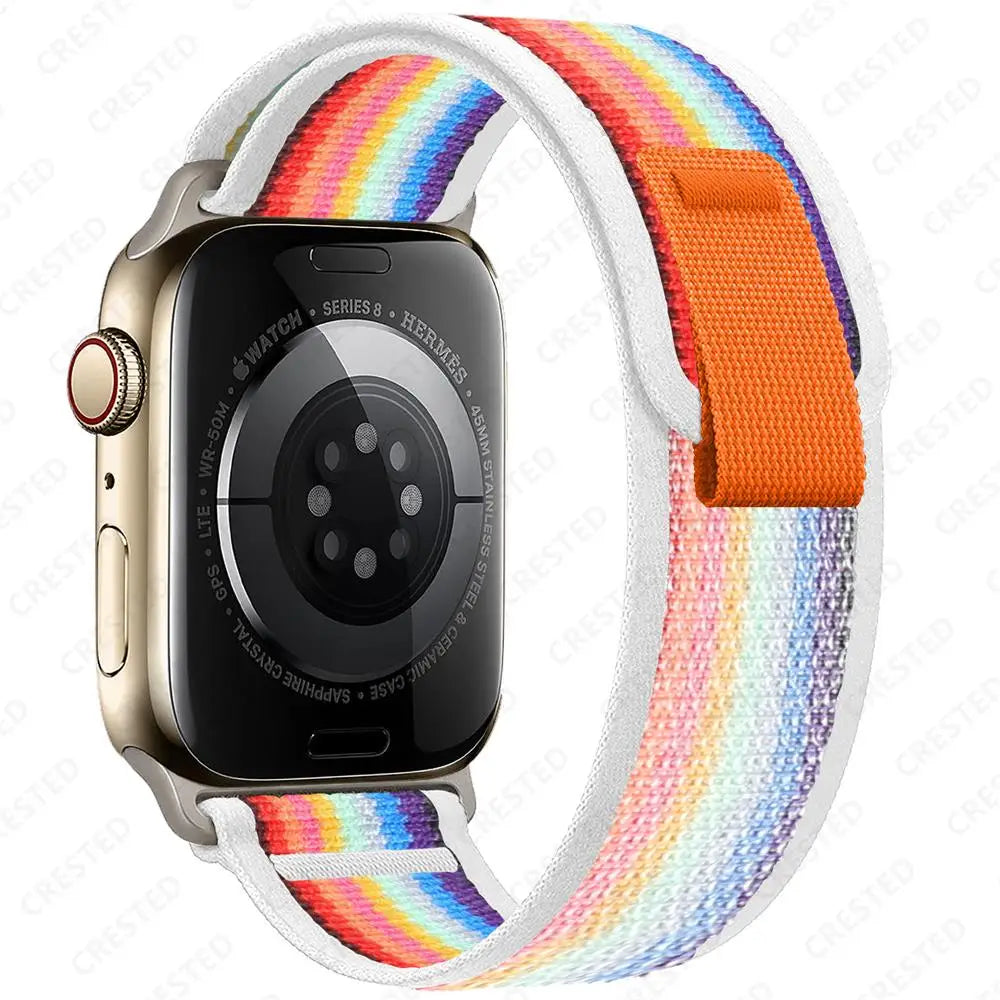 适用于 Apple Watch Ultra 3 2 的 Trail 回环式表带，49mm 46mm 44mm 45mm 40mm 41mm 42mm，兼容 iWatch 系列 11 10 SE 9 8 7 的表带 Correa