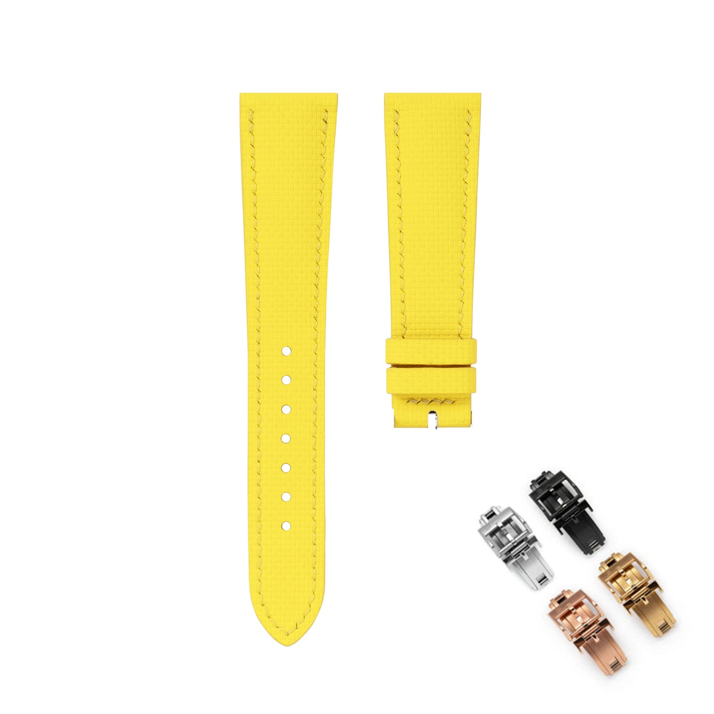 FKM Universal Rubber Watch Strap, with Quick Release Bar, 12 Colors, 18 19 20 21 22mm, Fluoro Rubber Watch Straps
