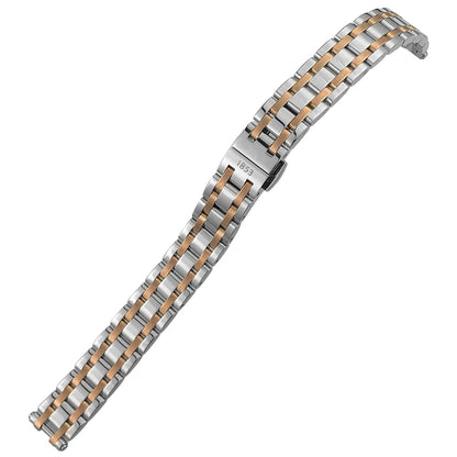Cinturino per orologio in acciaio inossidabile, chiusura a farfalla, oro rosa, 12mm, SION L, T126, Tissot, Bellissima, Small Lady, T126010, 26mm