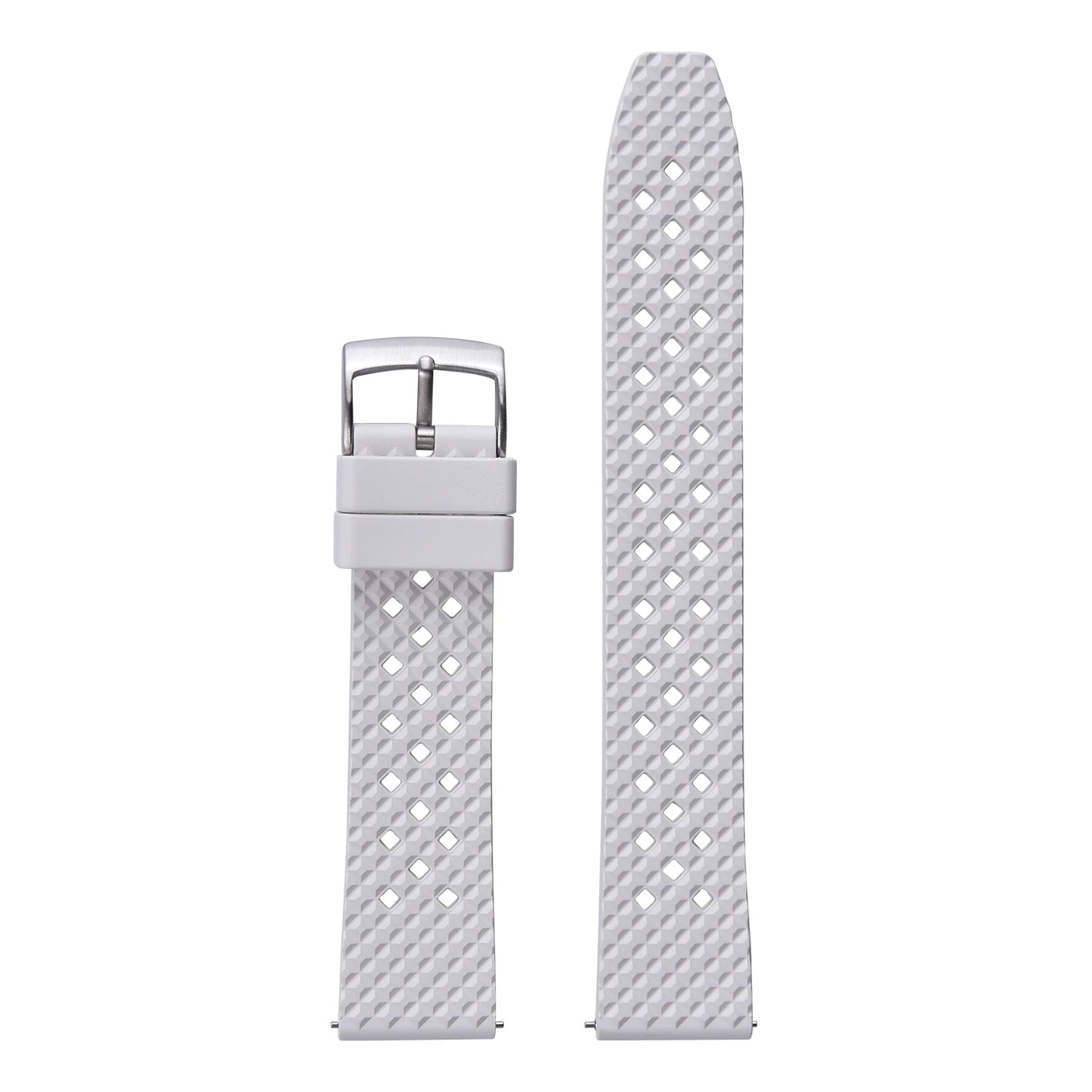 STAPELP breathable fluoroelastomer watch strap 20mm 22mm waterproof diving quick release fluororubber FKM bracelet