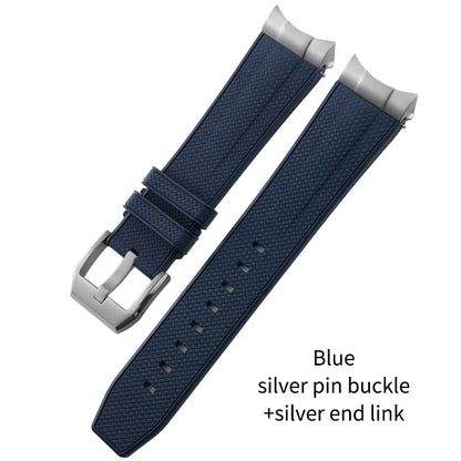 Bracelet de montre en caoutchouc fluoré FKM à dégagement rapide, 20mm 22mm, pour Tudor Black Bay 1958 Heritage, bracelet de montre souple, lien d'extrémité en métal