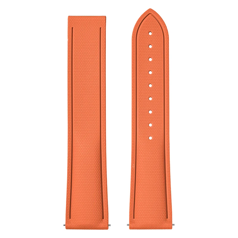 Bracelet montre en caoutchouc florocarbone - avec ou sans Surpiqures / Rapide / Déployante