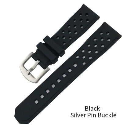 Bracelet de montre en silicone 22 mm 21 mm 20 mm pour Tag Heuer F1 Seiko SKX 5 Oris Divers Sports Watch Series Accessoires Bracelet de montre en caoutchouc