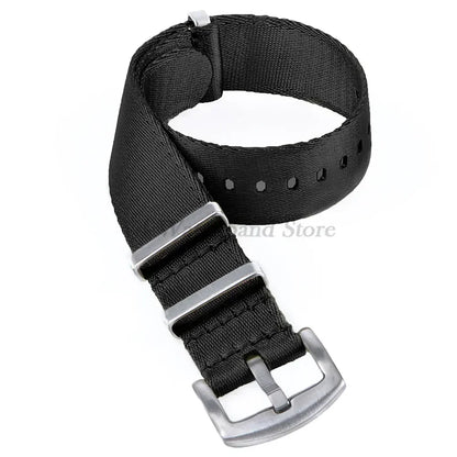 18mm 20mm 22mm Soft Nylon Strap Military Watchband for Samsung Galaxy Nylon Strap for Omega Seamaster 007