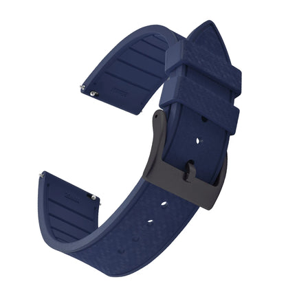FKM Mosaic Rubber Watch Strap, 20mm 22mm, Quick Release, for Sport Diver, for Rolex Seiko Omega Cartier, Universal Belt