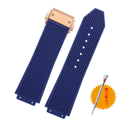 Cinturino per orologio da uomo in nylon e silicone, 20 mm, 22 mm, 24 mm, impermeabile e traspirante, in gomma, accessori