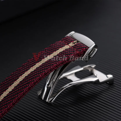 Cinturino per orologio in Nylon da 20 mm, sportivo, per Rolex, Tissot, Tudor, Seiko, cinturino di ricambio, Bracciali morbidi