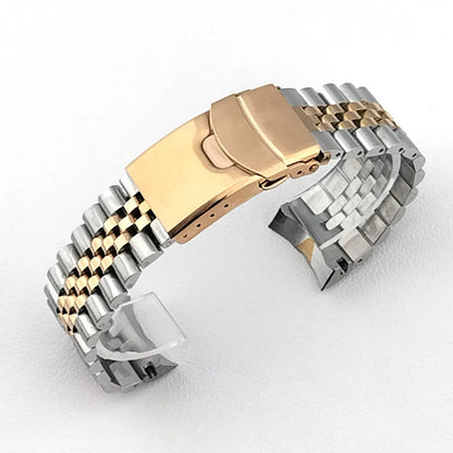 Men's Solid Stainless Steel Sport Bracelet, 22mm, SRPD SKX007/SKX009 SRPD63K1, Jubilee Curved End Bracelet