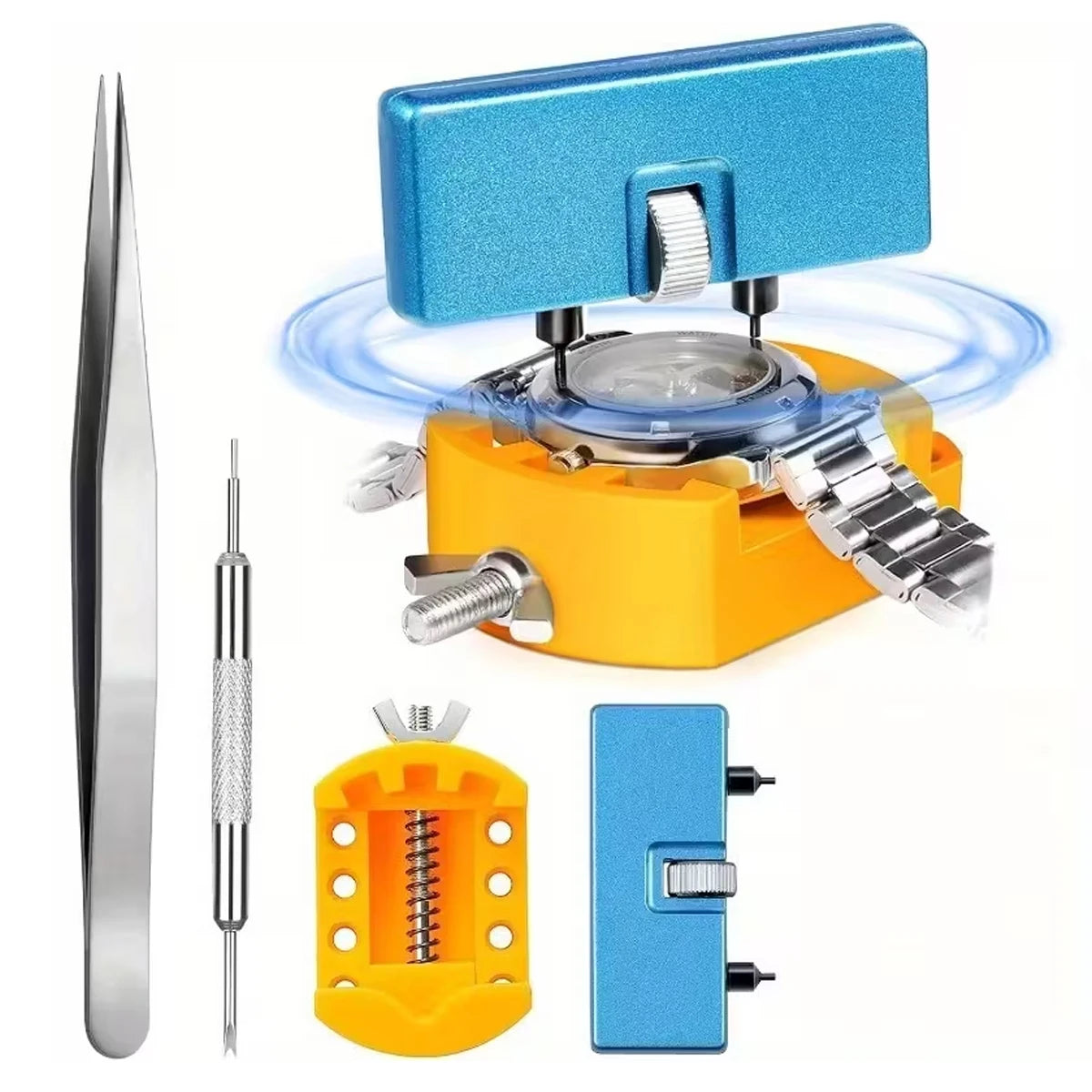 4 kits de remplacement de piles de montre professionnels, idéaux pour les horlogers et les amateurs, dissolvant de couverture arrière de montre