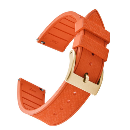 FKM Mosaic Rubber Watch Strap, 20mm 22mm, Quick Release, for Sport Diver, for Rolex Seiko Omega Cartier, Universal Belt