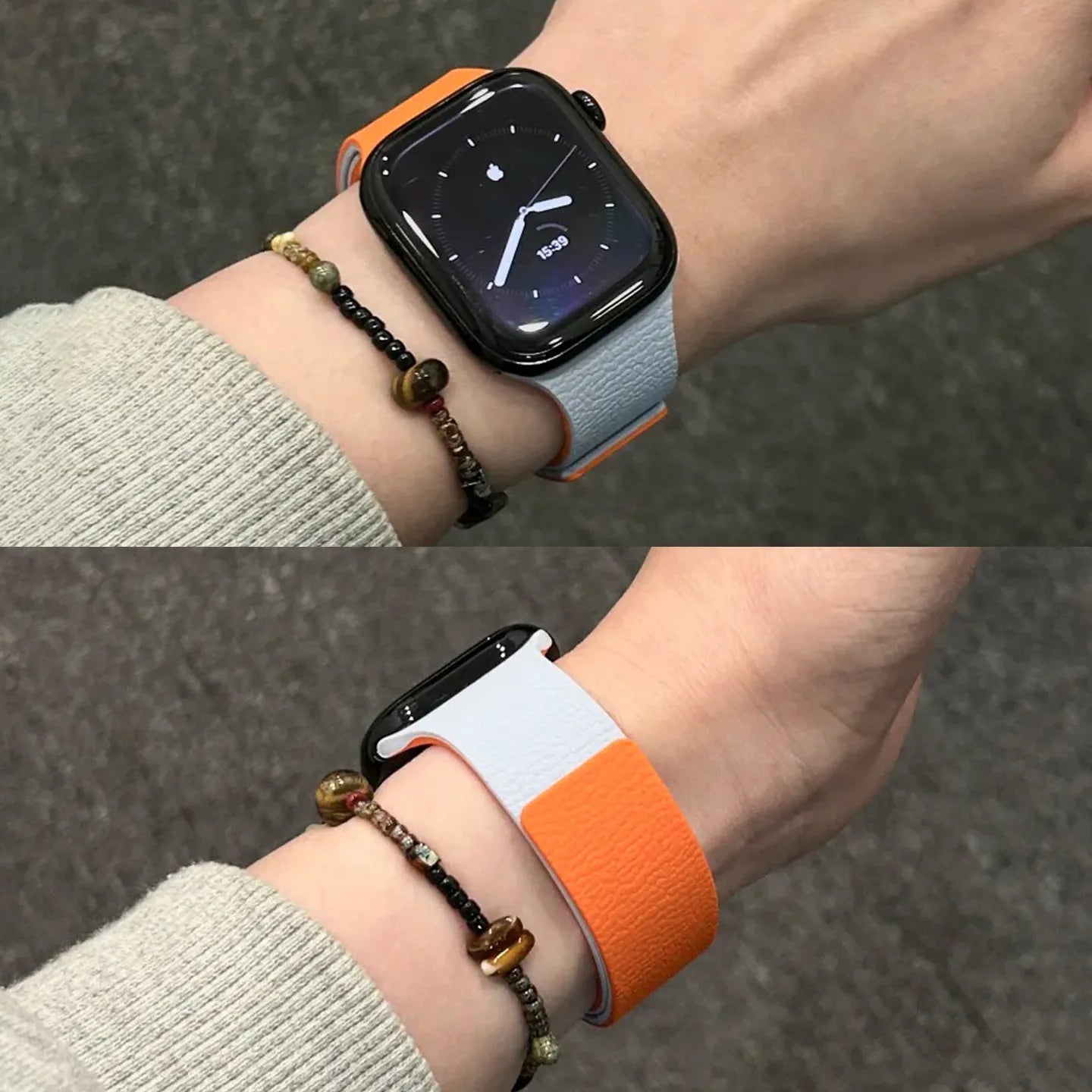 Bracelet en silicone magnétique bicolore pour Huawei Fit 4Pro 4 3 2 1