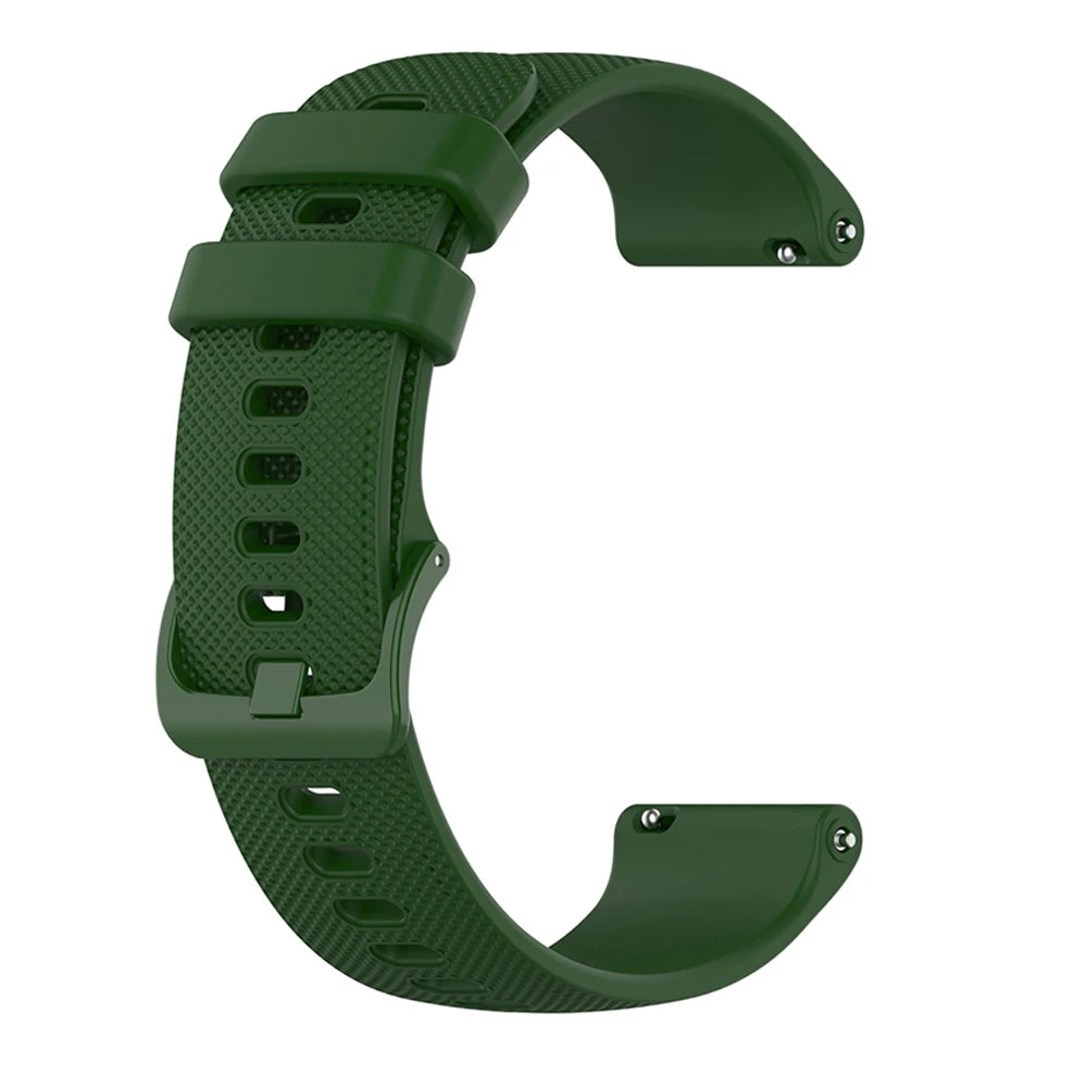 Cinturino per orologio in silicone per Garmin Venu 4/3/2/2s, 18mm 20mm 22mm, per Garmin Vivoactive 6/5/4/3/Forerunner 245