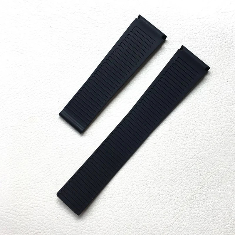 Pour TAG HEUER Super Carlisla souple Silicone pneu modèle sport bracelet de montre en caoutchouc boucle pliante noir bracelet de montre étanche 22mm