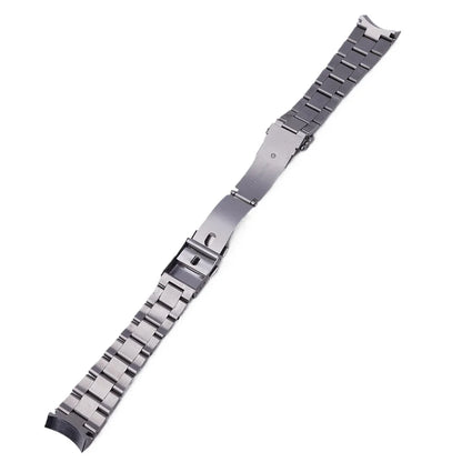 Cinturino per orologio in acciaio inossidabile argento 22 mm con estremità curve per Seiko 5 SKX007/SKX009/SSK001/SSK003/SSK005/SRPD51/53/55/57/59 di Rolamy