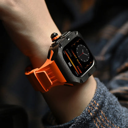 Luxury Mod Kit for Apple Watch Ultra 3 2 49mm, Titanium Alloy Strap for iWatch Series 11 10 9 8 7 6 SE 44mm 45mm