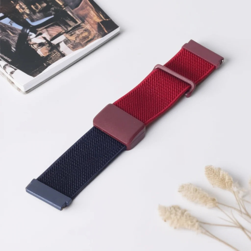 Bracelet magnétique en Nylon, 18/20/22mm, pour Samsung Galaxy 7/6/5/Huawei GT 6/5/4/Garmin Fenix 7/pour Erunner 265, bracelet de remplacement