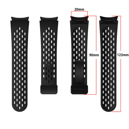 Bracelet en Silicone pour Samsung Galaxy Watch 7 6 5 4 40mm 44mm 5 Pro 45mm, bande à boucle magnétique 6 classique 43mm 47mm, sans espaces