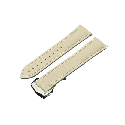 OZE Bracelet montre Caoutchouc Siliconé Premium - Motif Tissu - Boucle déployante