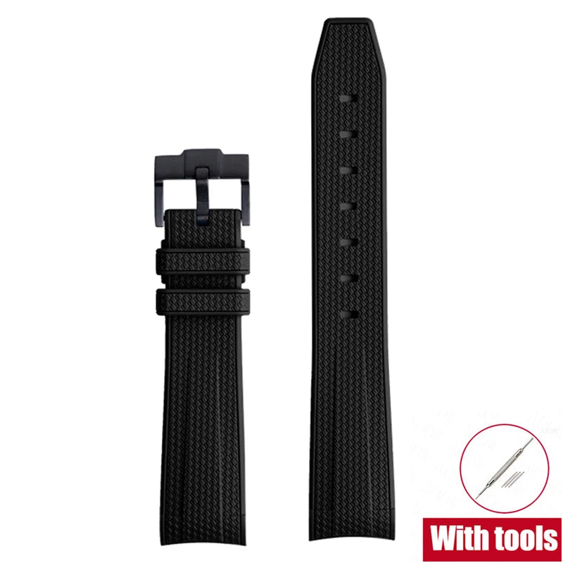 Diving Strap for Omega X Swatch, 20mm, MoonSwatch Joint, for Men and Women, Peripheral, Curved End, TPU Rubber Strap for Rolex, Watch Strap Tools