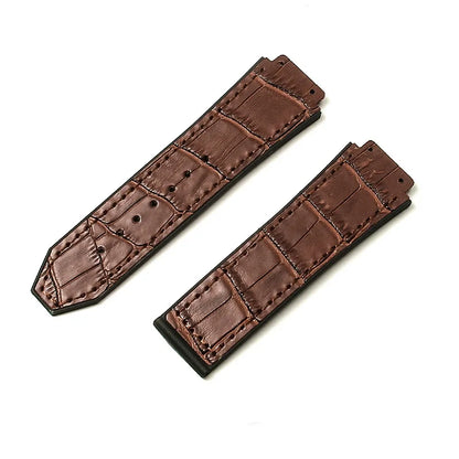 For Hublot BIGBANG Classic Fusion Leather Silicone Rubber Suede Watch Strap Dedicated Interface Lug System Band 26*19mm Bracelet