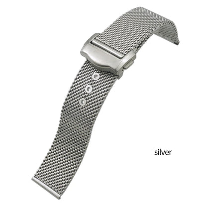 Cinturino per orologio in acciaio inossidabile 316L di alta qualità, 19mm 20mm, per Omega 007 Seamaster Speedmaster 300, Bracciali in metallo intrecciato