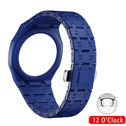 Ceramic case and bracelet for Swatch X AP Royal Pop, integrated modification accessories to transform a pocket watch into a wristwatch
