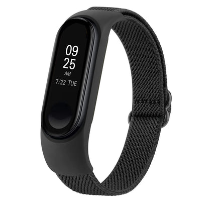 Bracelet en Nylon élastique pour Xiaomi Mi Band 6 5 4 3 bandes bracelet de montre réglable pour Xiaomi Mi Band 7 4 5 6 bracelet de remplacement