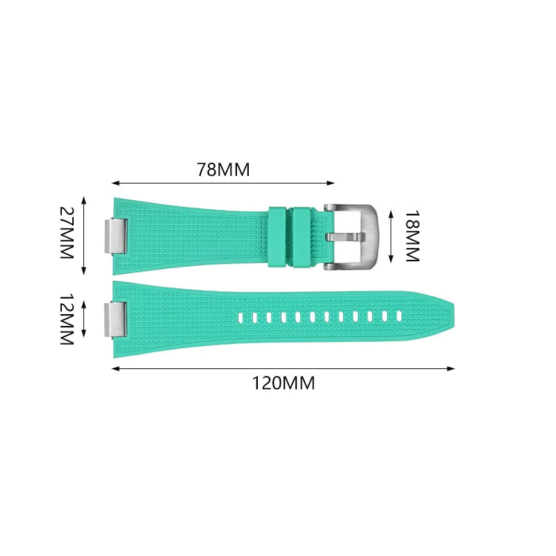 Bracelet de montre en Silicone 27mm pour Tissot PRX, Bracelet de montre FKM de haute qualité pour hommes