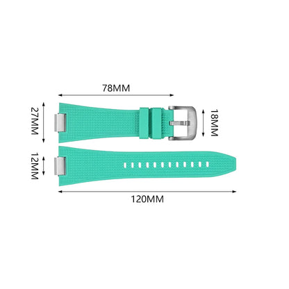 Bracelet de montre en Silicone 27mm pour Tissot PRX, Bracelet de montre FKM de haute qualité pour hommes