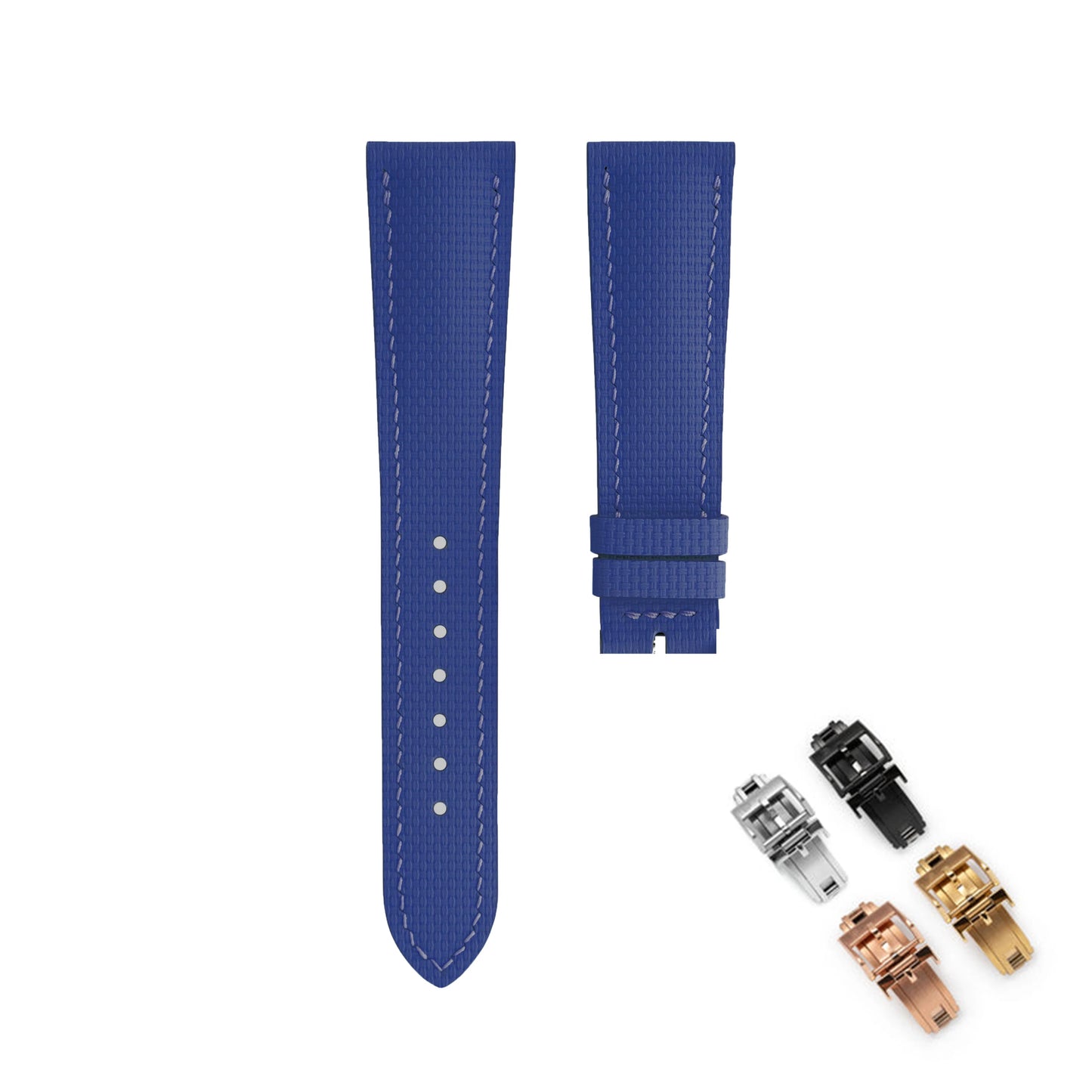 FKM Universal Rubber Watch Strap, with Quick Release Bar, 12 Colors, 18 19 20 21 22mm, Fluoro Rubber Watch Straps